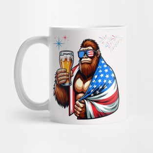 Big Foot with a beer Mug